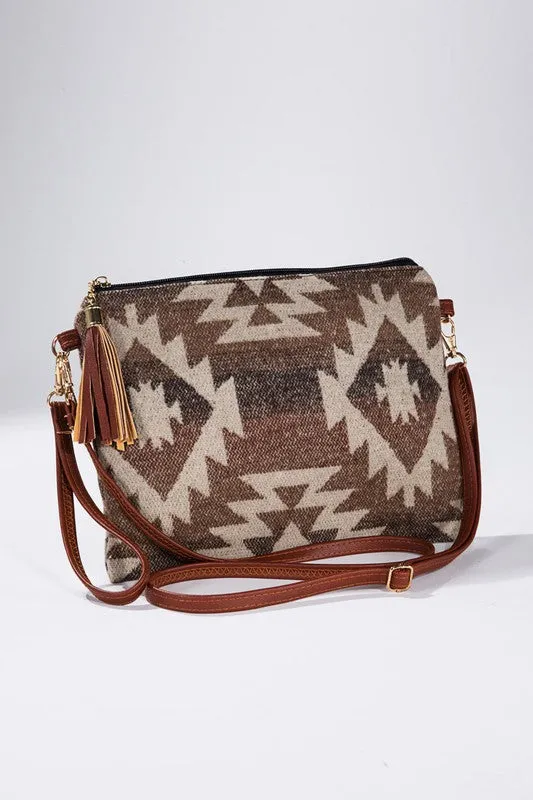 Navajo Print Carpet Clutch