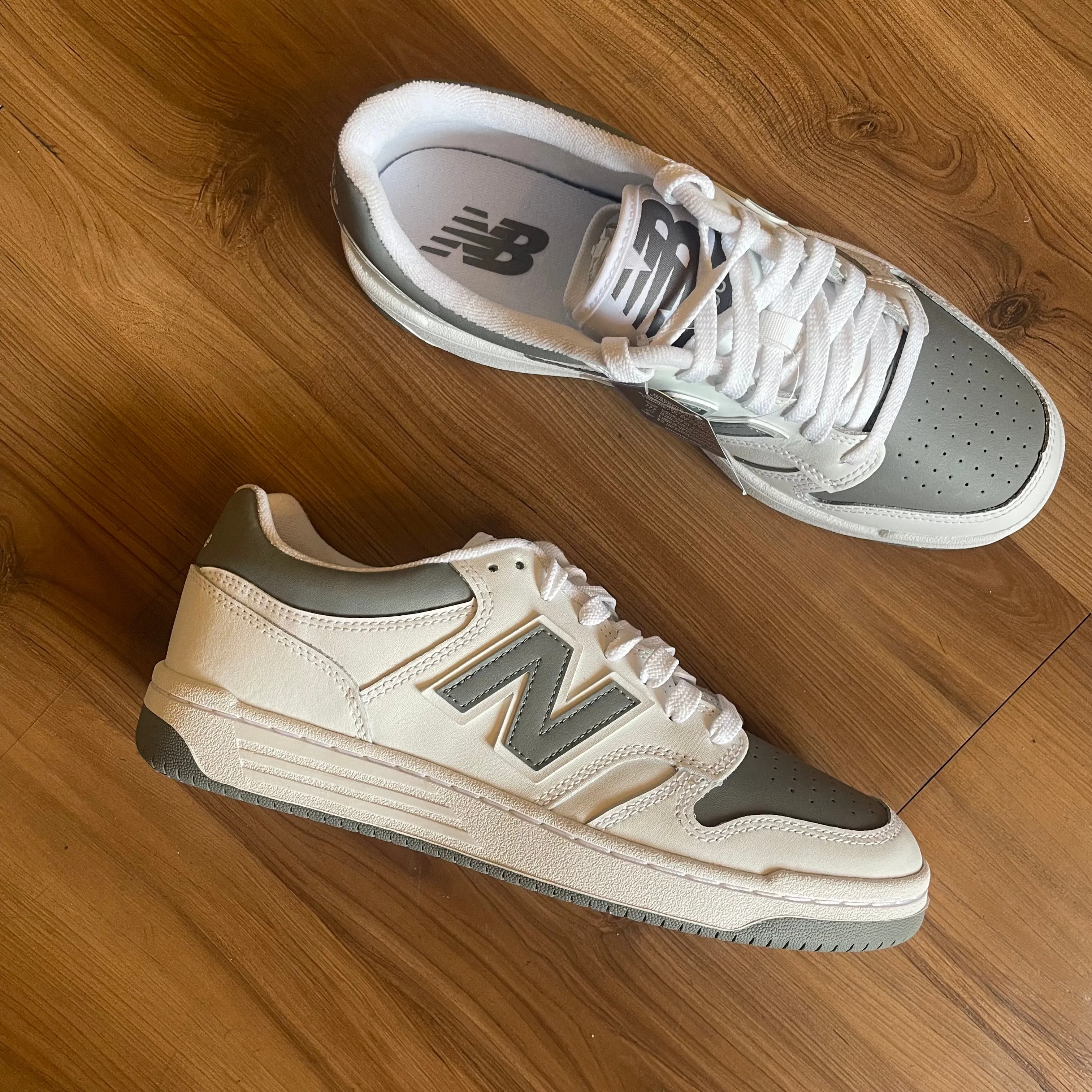 NEW BALANCE - 480 White / Grey Shoes