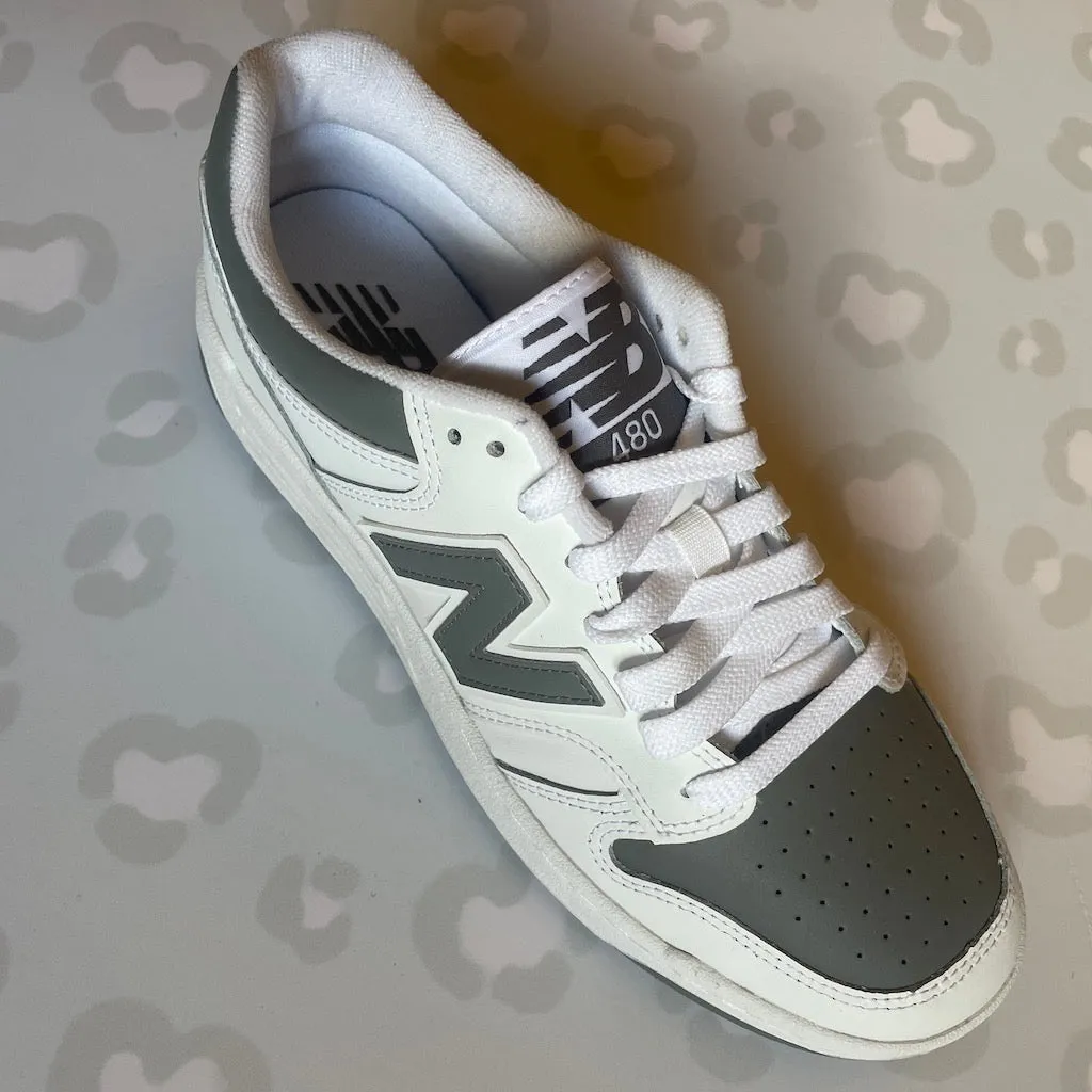 NEW BALANCE - 480 White / Grey Shoes