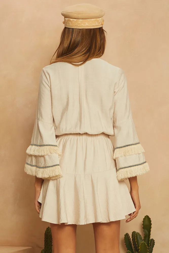 No Love Lost Dress Beige