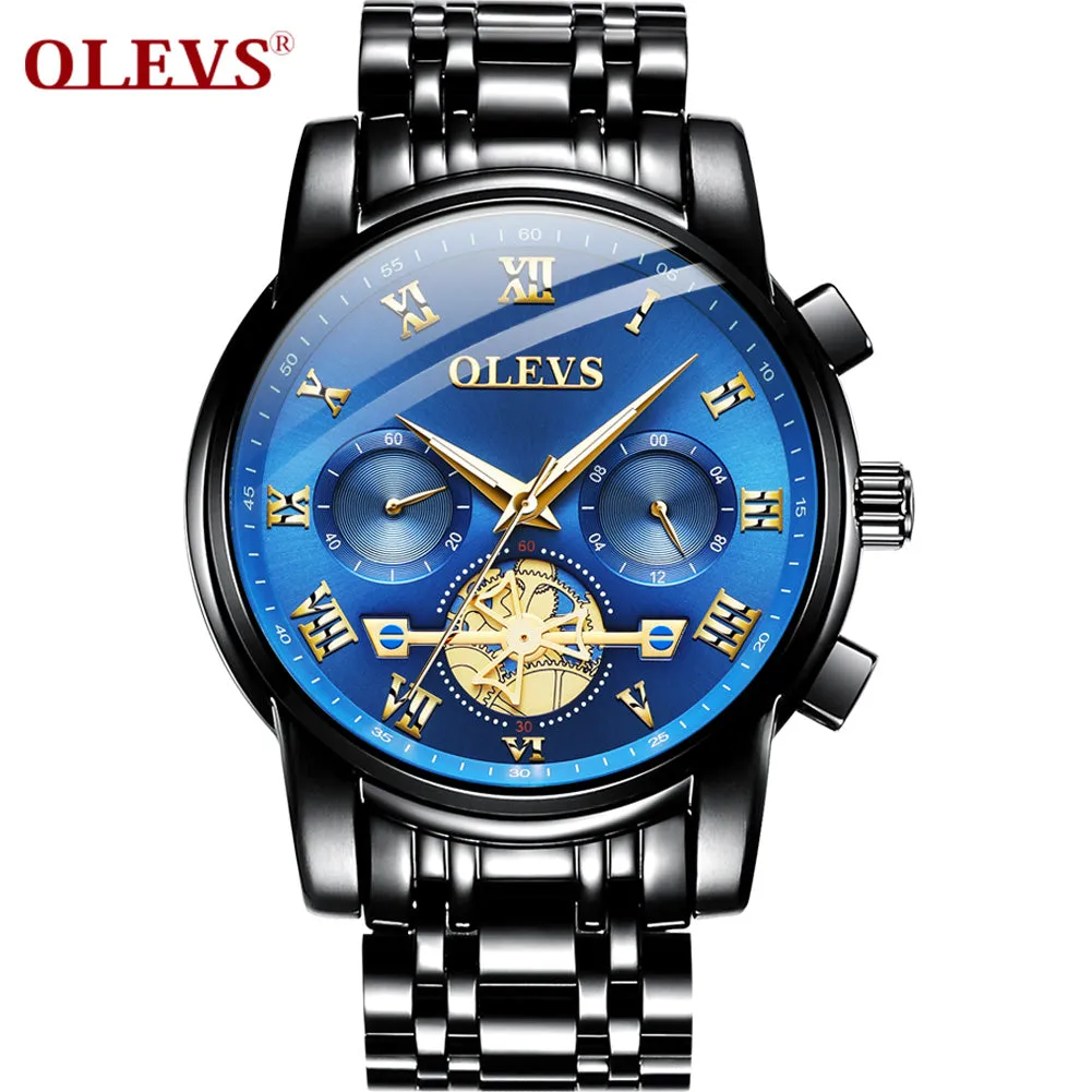 Olevs Quality Waterproof Quartz Wrist Watch Men