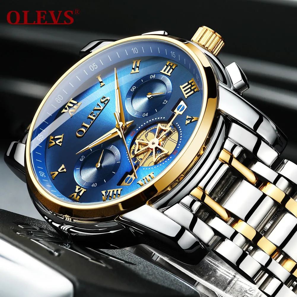 Olevs Quality Waterproof Quartz Wrist Watch Men