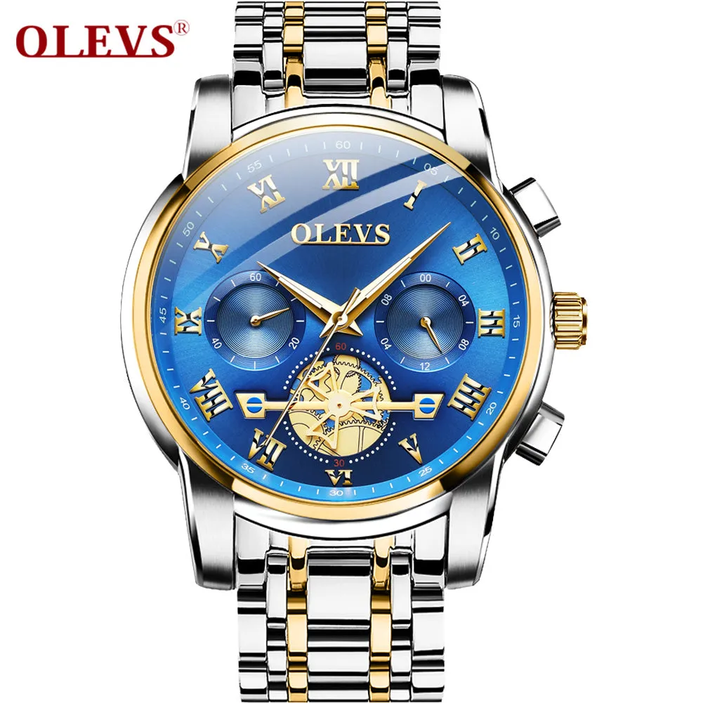 Olevs Quality Waterproof Quartz Wrist Watch Men