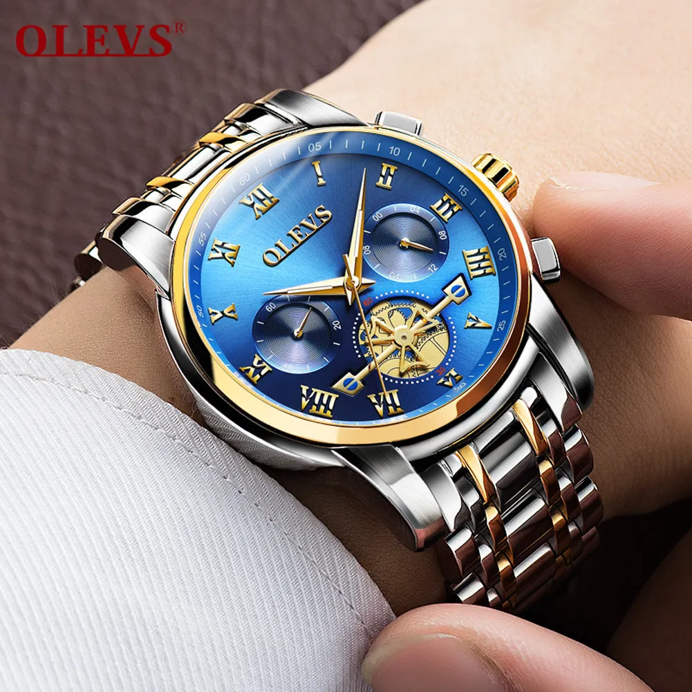 Olevs Quality Waterproof Quartz Wrist Watch Men