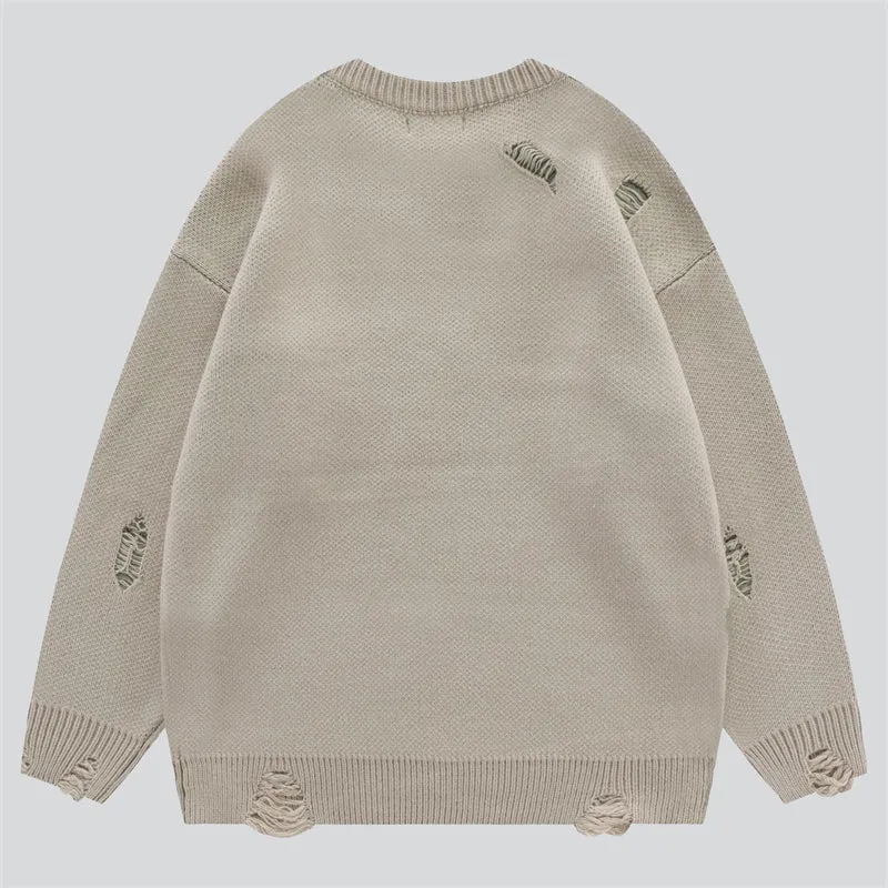 Original Letter Tassel Knitted Sweater