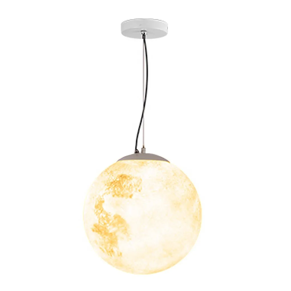 Outdoor Resin Moon Texture Chandelier Waterproof Landscape Decorative Lighting