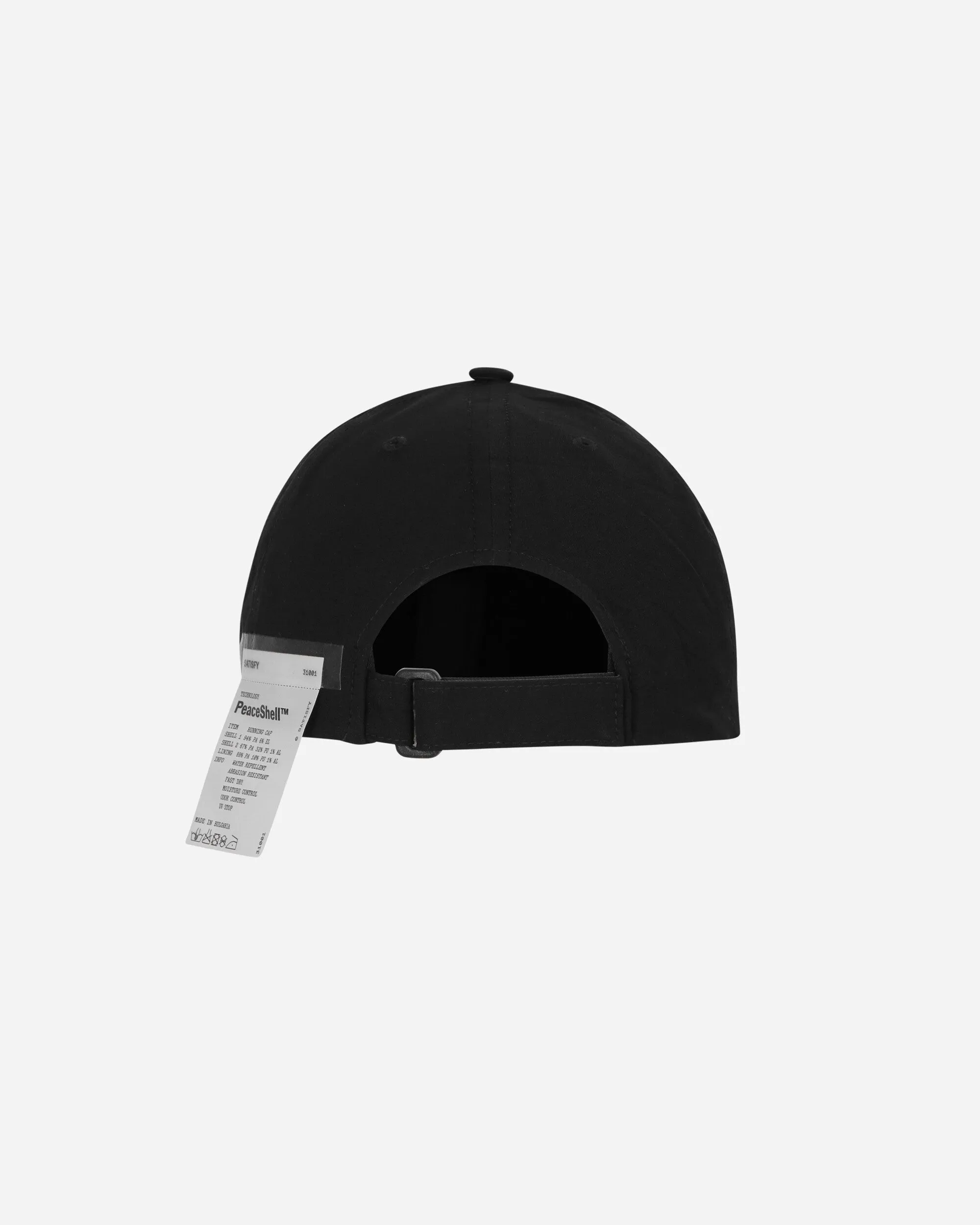 PeaceShell Running Cap Black