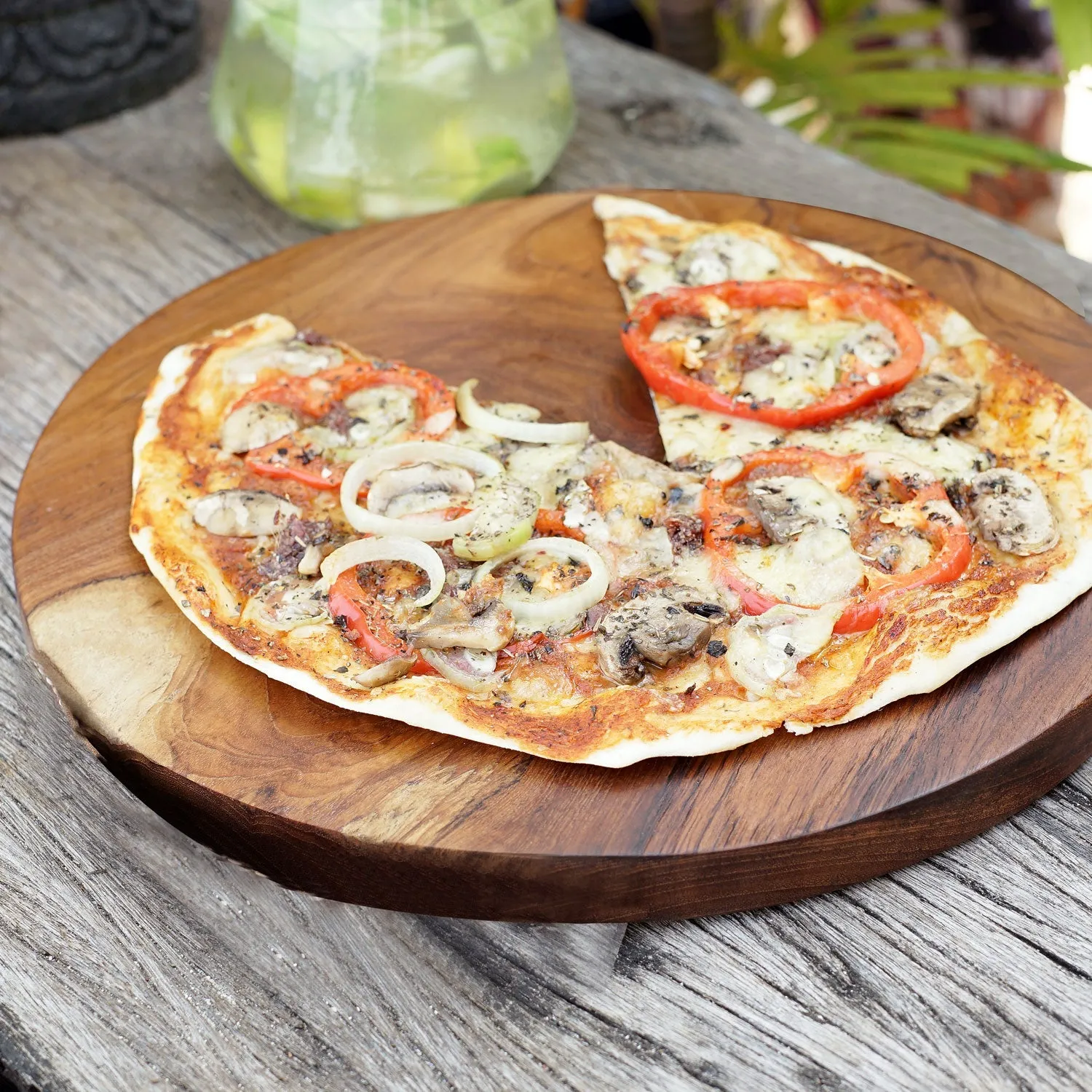 Pienza Teak Pizza Serving Board