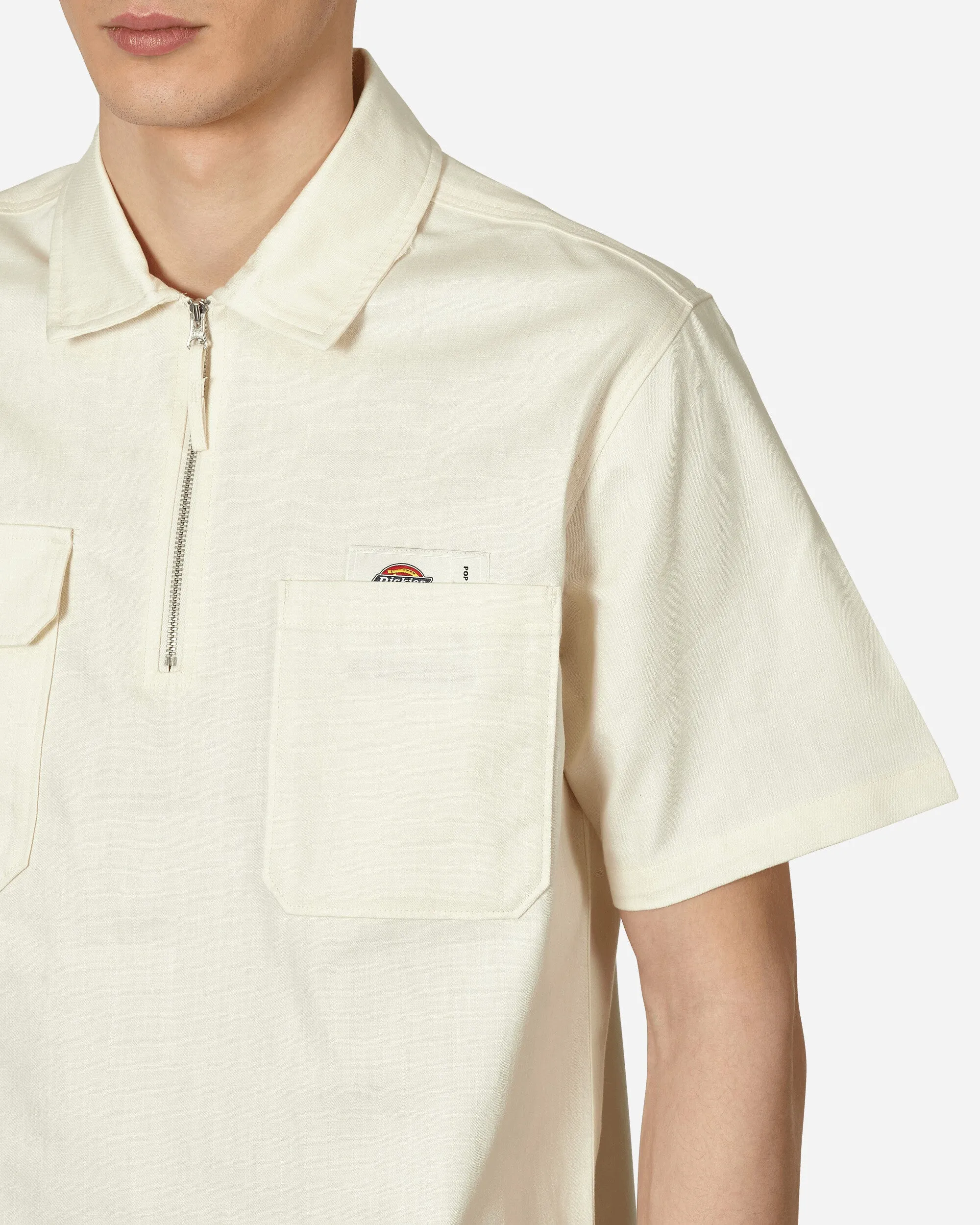 Pop Trading Company Shortsleeve Shirt Off White