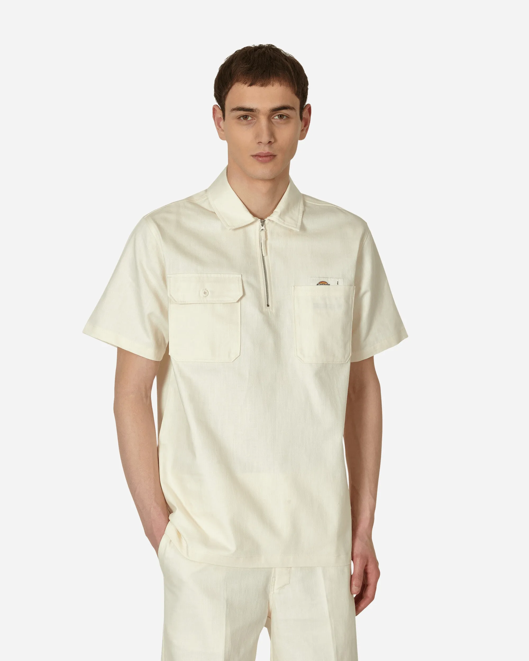 Pop Trading Company Shortsleeve Shirt Off White