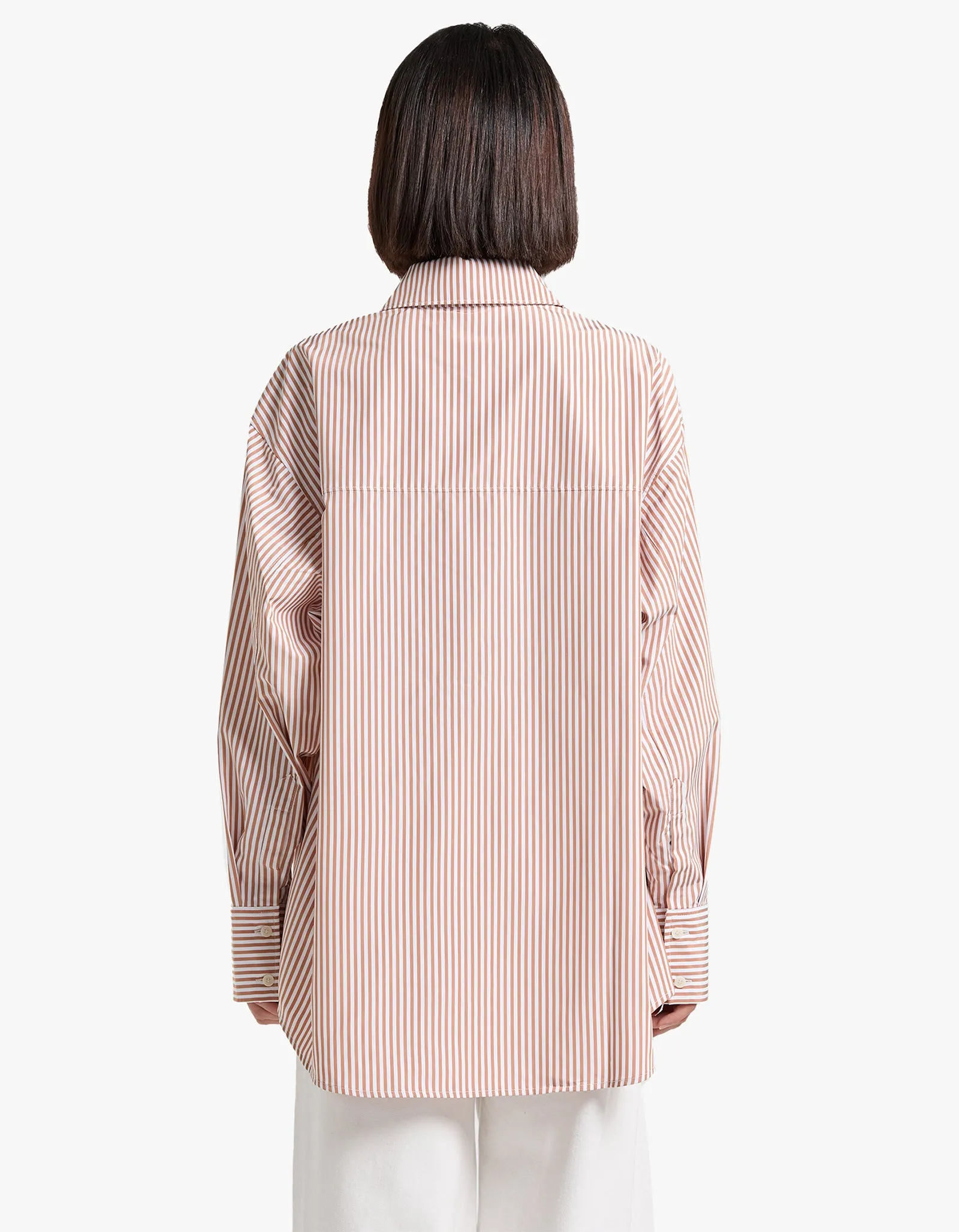 Rama Striped Shirt - Tan White