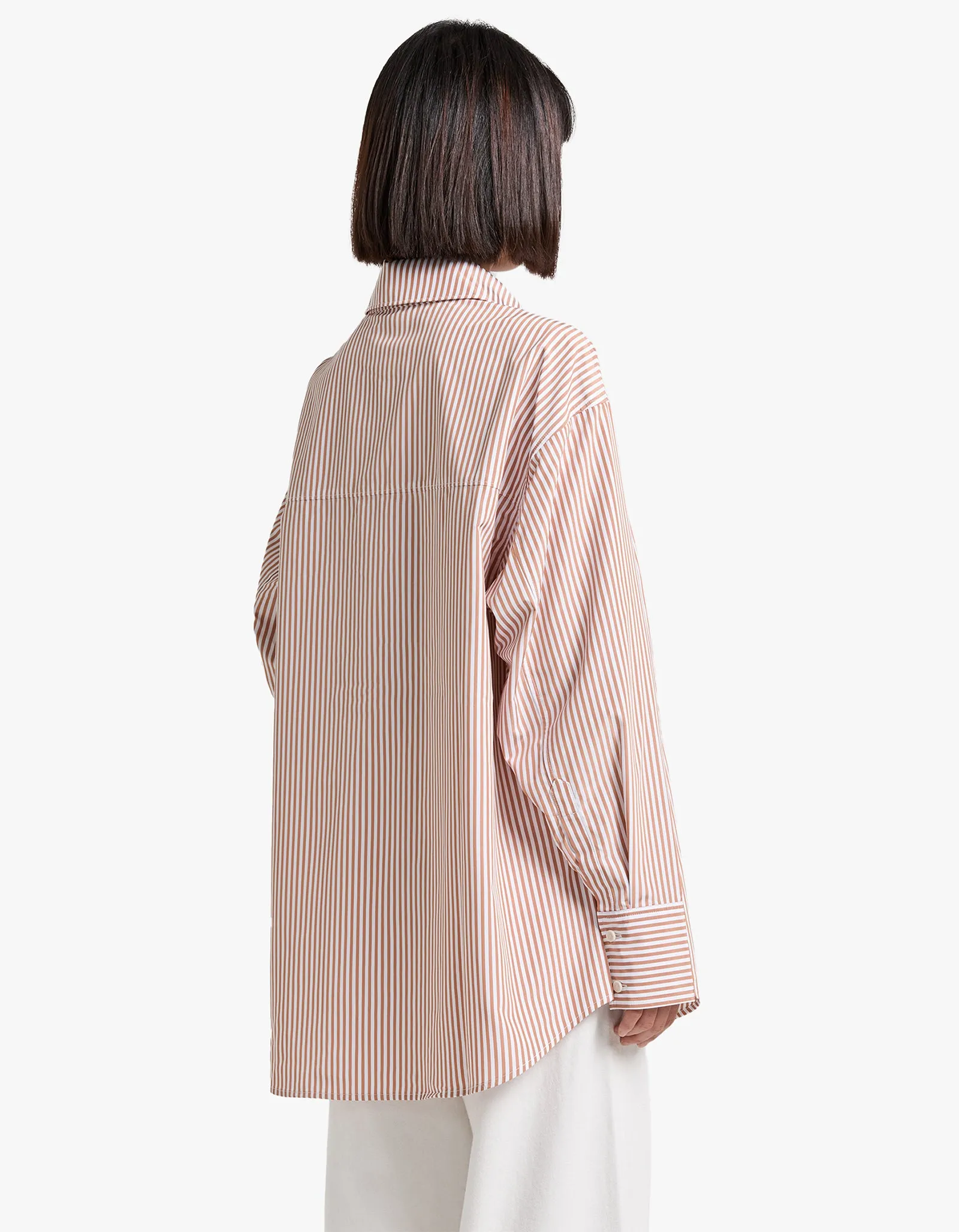 Rama Striped Shirt - Tan White