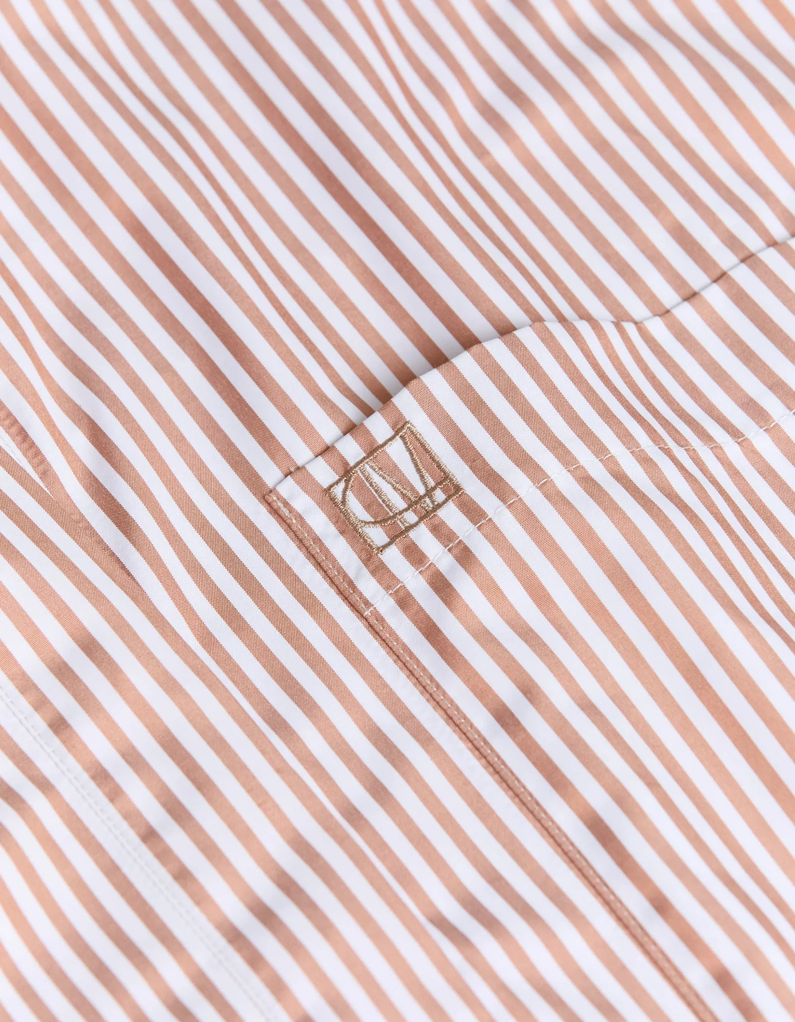 Rama Striped Shirt - Tan White