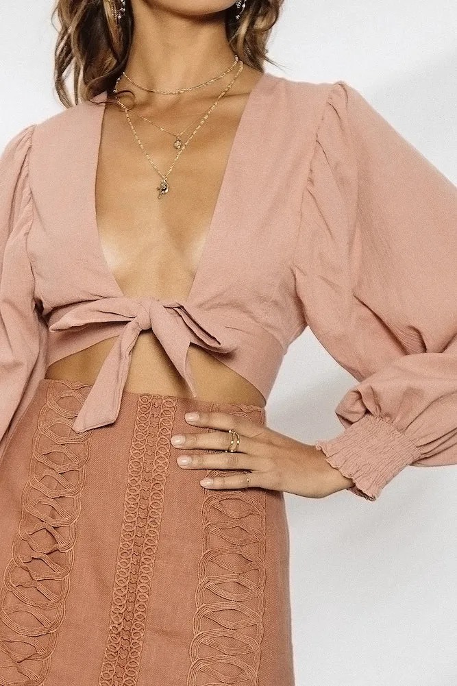 Rocky Crop Top Blush