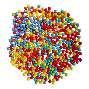 Round ABS Colored Beads Ideal for Jewelry designing Craft or Decor - 11719