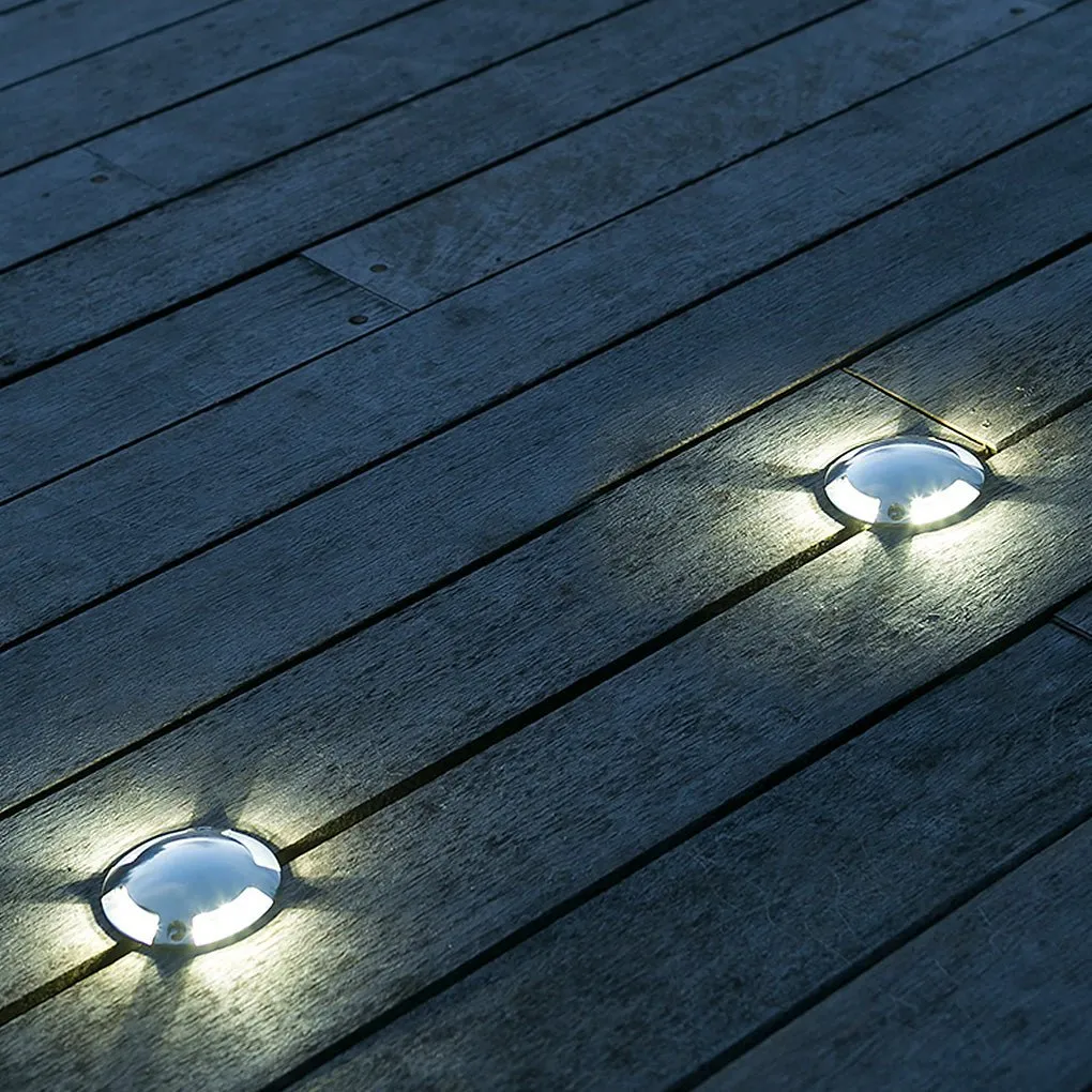 Round DC12V LED Waterproof Mdern Outdoor Step Lights Deck Stair Lights