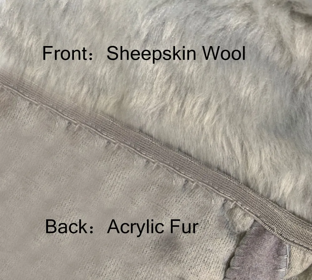 Sheepskin Car Seats Cover Protector Set