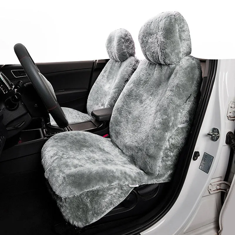 Sheepskin Car Seats Cover Protector Set