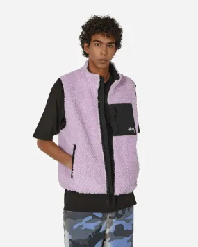 Sherpa Reversible Vest Lavender