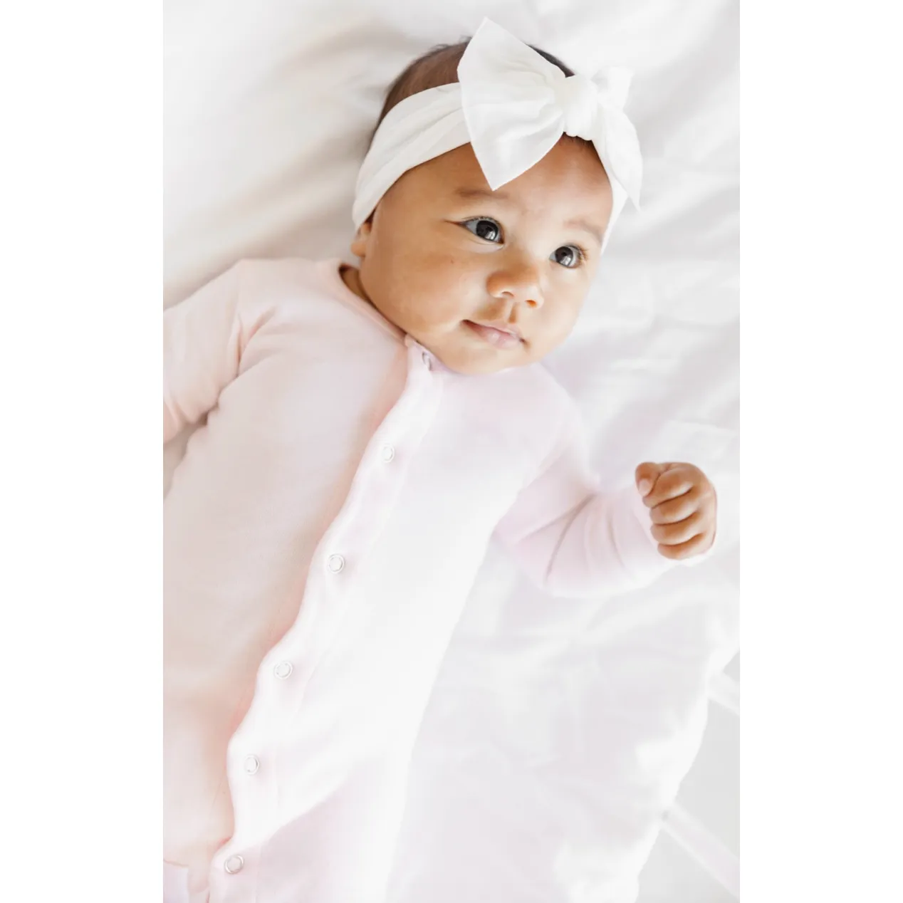 the knot soft nylon headband | ivory