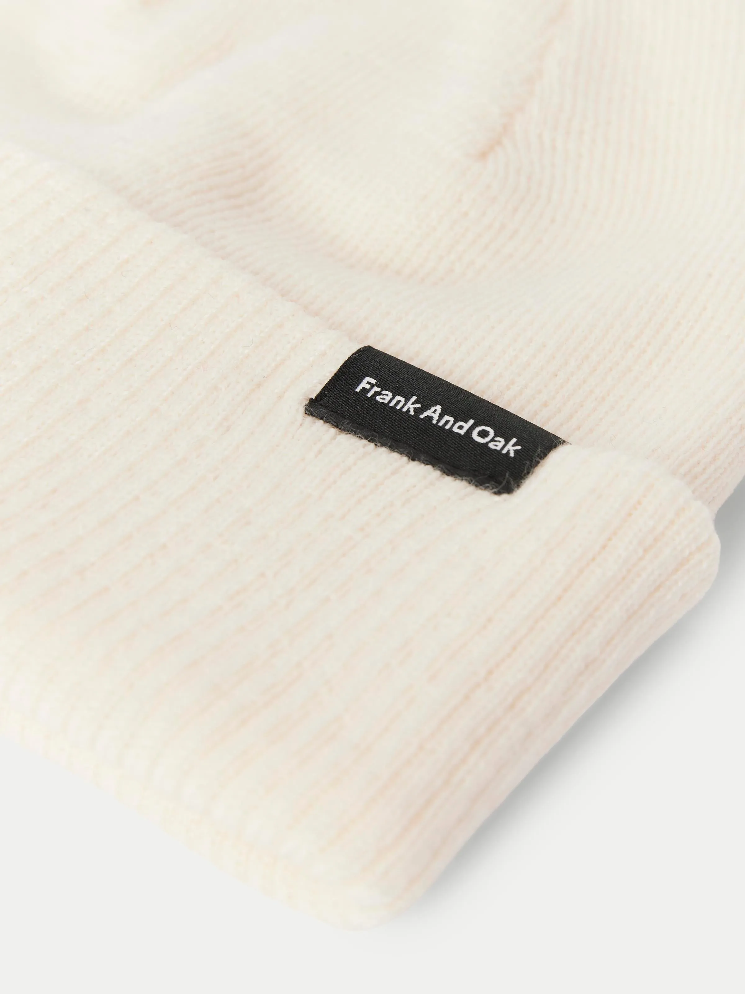 The Merino Wool Beanie in Ivory