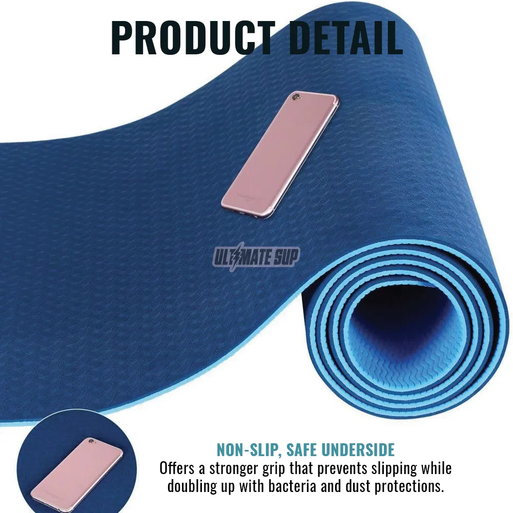 Ultimate Sup, Fitness Pilates Yoga Mat TPE, 1pcs | Various Color and Size