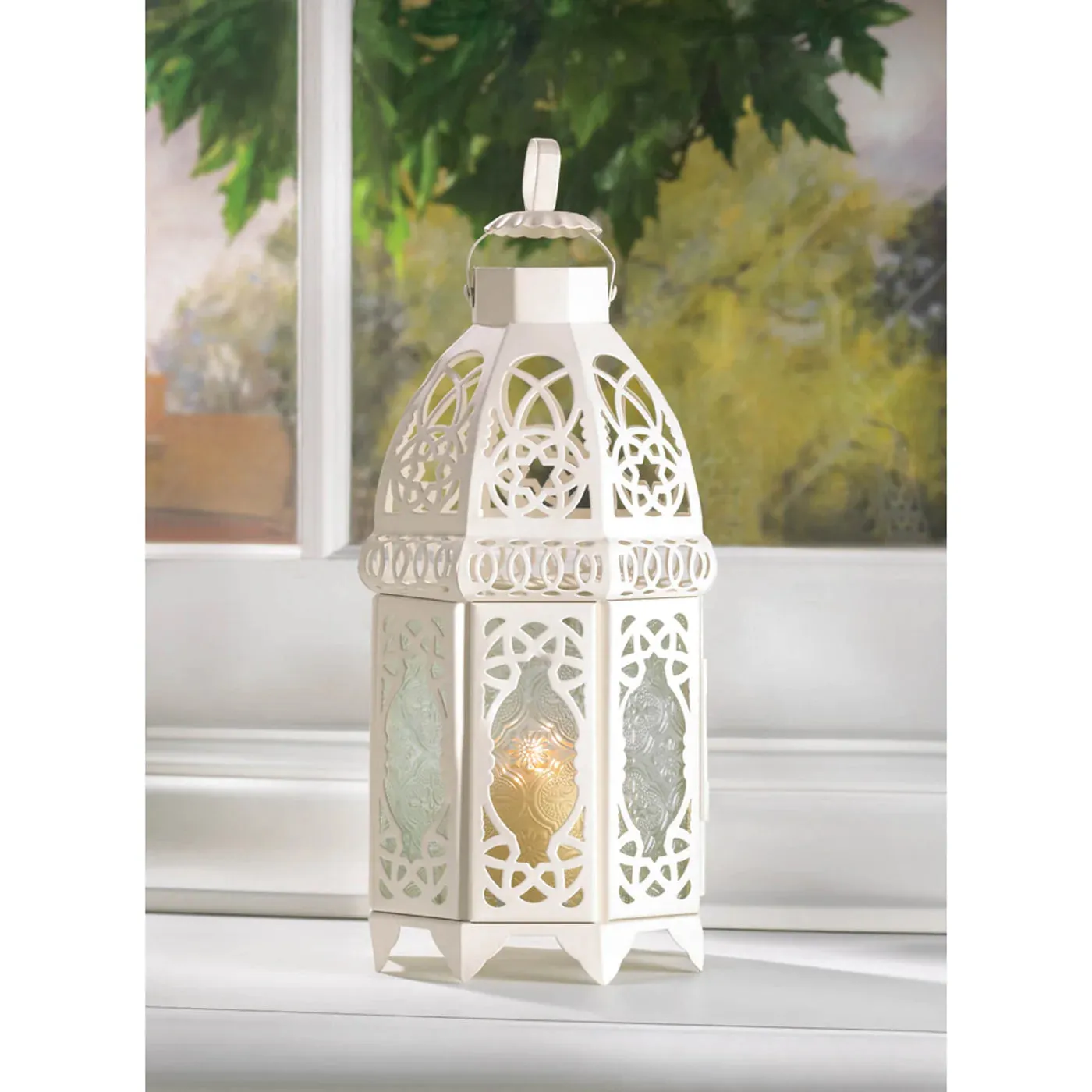 White Lattice Lantern