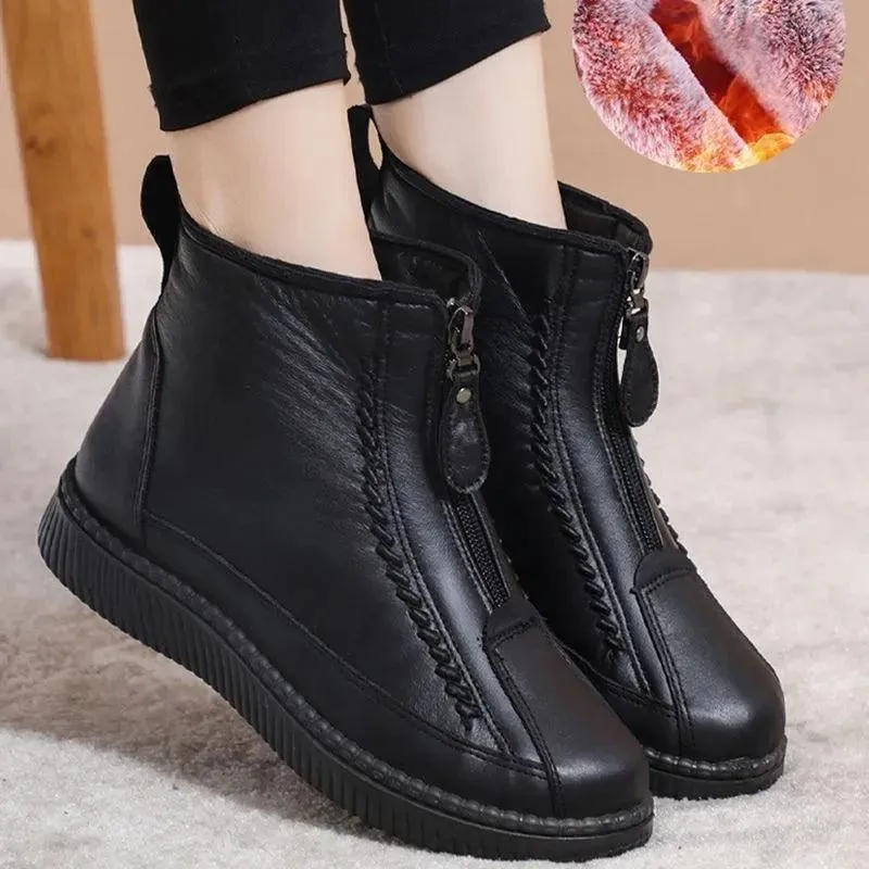 Women Flat Winter Casual Ankle Boots