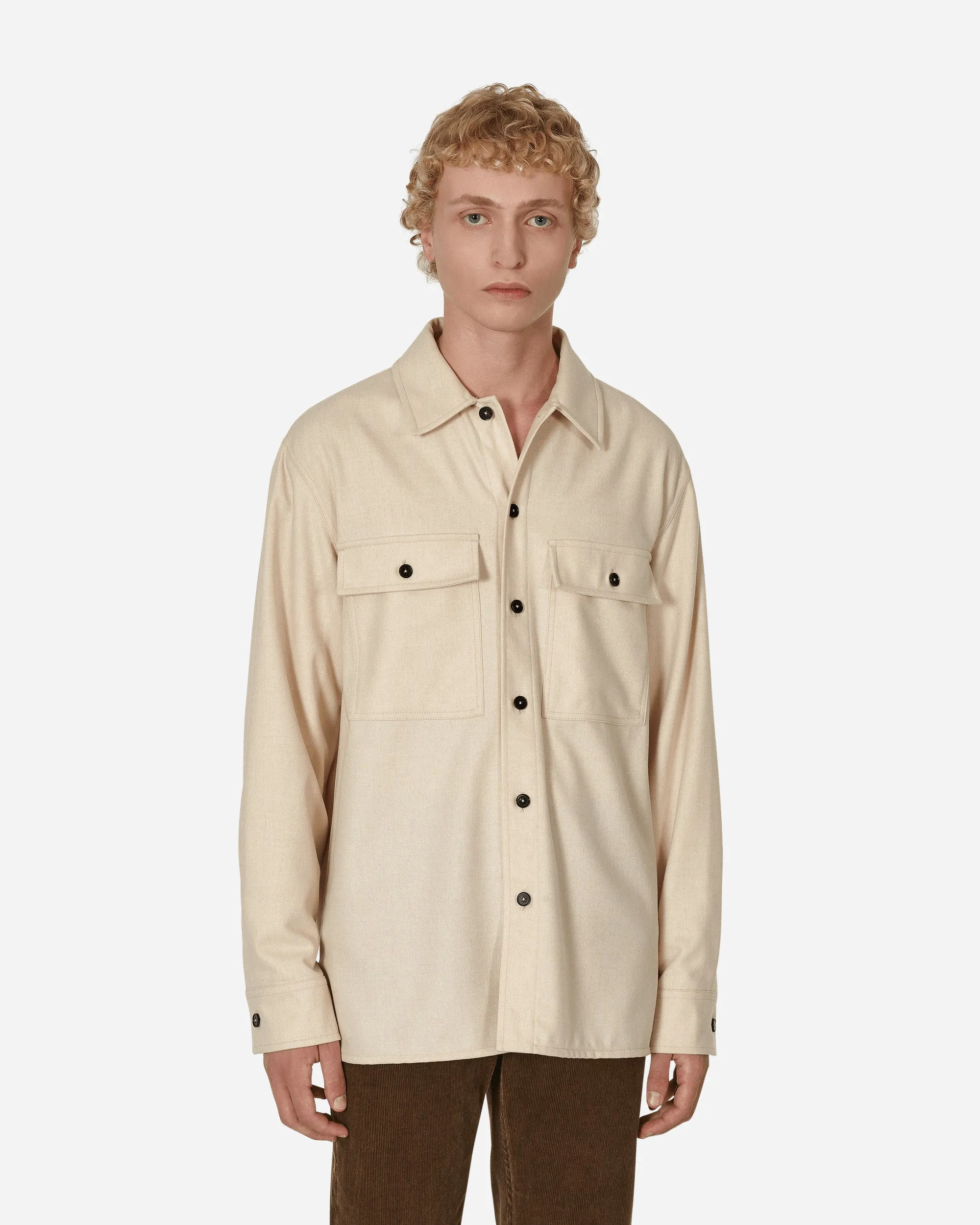 Wool Overshirt Beige